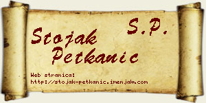 Stojak Petkanić vizit kartica